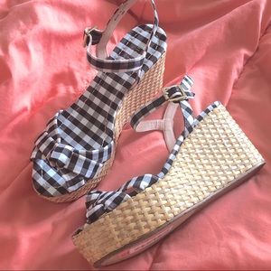 Kate Spade tilly black and white gingham woven